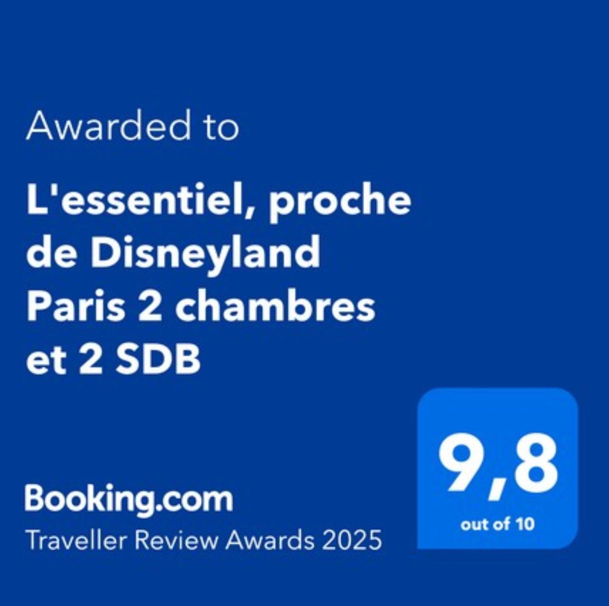 L'Essentiel, Proche De Disneyland Paris 2 Chambres Et 2 Sdb Chessy  Buitenkant foto